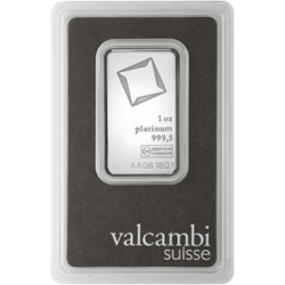 1 Oz Platinum Bar Valcambi