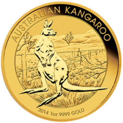 1 OZ AUSTRALIAN GOLD KANGAROO (IN PLASTIC)