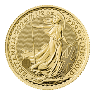 2024 1/2 OZ GREAT BRITAIN GOLD BRITANNIA