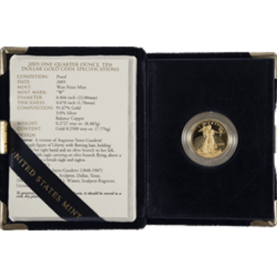 1/4 OZ AMERICAN GOLD EAGLE PROOF