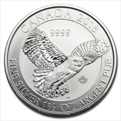 2018 1.5 OZ SILVER SNOWY OWL