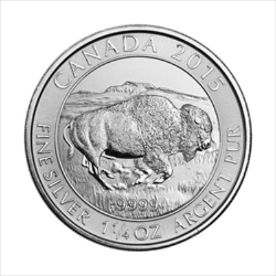 1.25 OZ CANADIAN SILVER BUFFALO – YEAR VARIES