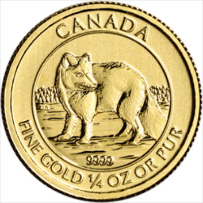 2014 1/4 OZ CANADIAN GOLD ARCTIC FOX