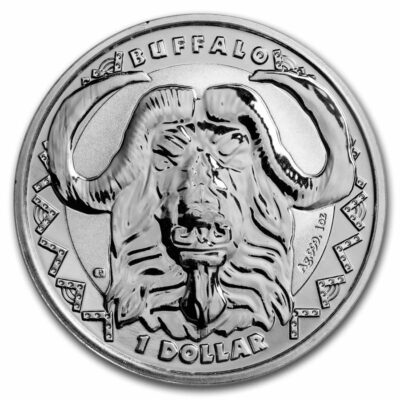 2023 Sierra Leone 1 oz Silver $1 Big Five: Buffalo BU