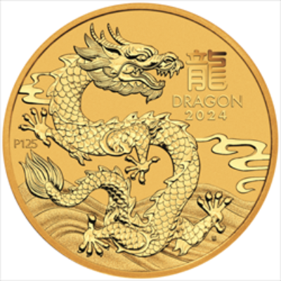 2024 1/10 OZ PERTH MINT GOLD DRAGON (LUNAR SERIES)