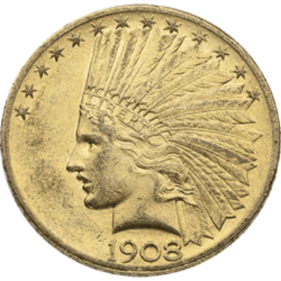 $10 U.S. GOLD INDIAN AU