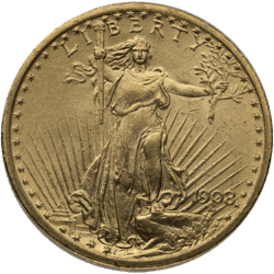 $20 U.S. GOLD SAINT BU