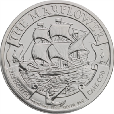 1 OZ SILVER ROYAL MINT MAYFLOWER