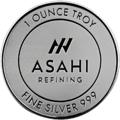 1 OZ SILVER ROUND ASAHI