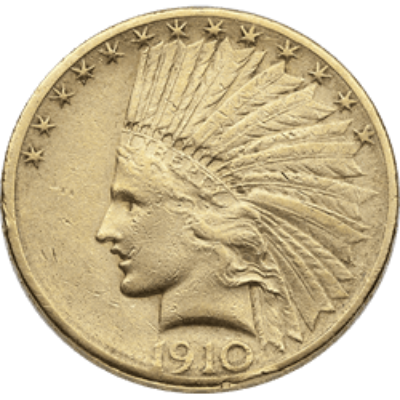 $10 U.S. GOLD INDIAN VF