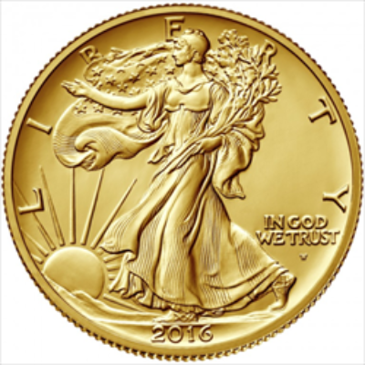 2016 1/2 OZ U.S. GOLD WALKING LIBERTY