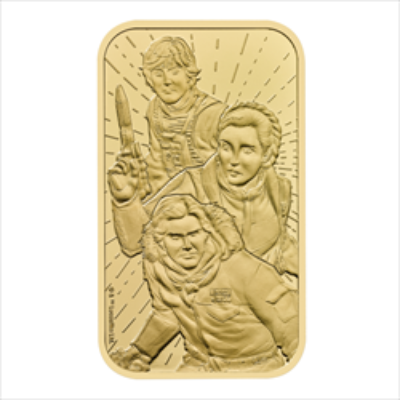 2024 1 OZ GOLD BAR STAR WARS LIGHT SIDE