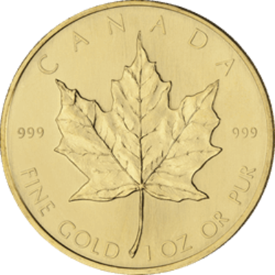 1 OZ CANADIAN GOLD MAPLE LEAF