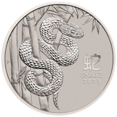 2025 1 OZ PERTH MINT PLATINUM SNAKE (LUNAR SERIES)