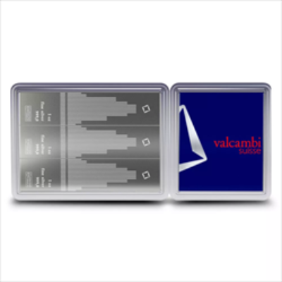 3 OZ SILVER COMBI BAR VALCAMBI SKYLINE 3 X 1