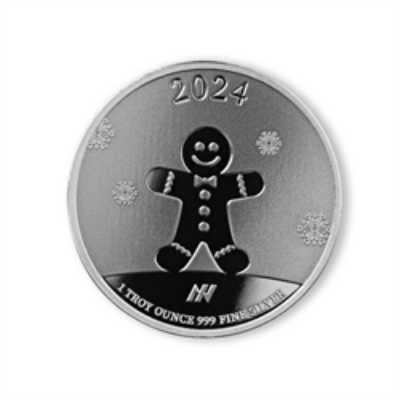 2024 1 OZ SILVER ROUND HOLIDAYS – NEW YEAR ASAHI MINT