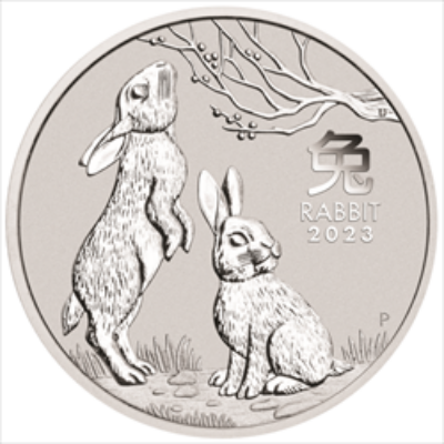 2023 1/2 OZ PERTH MINT SILVER RABBIT