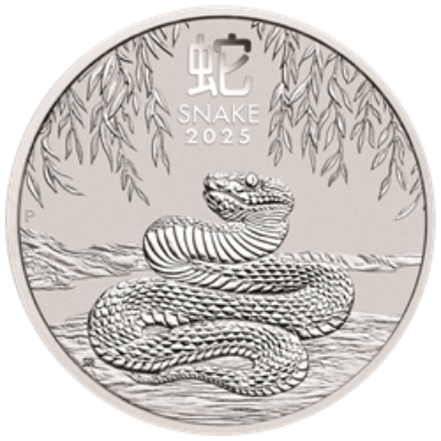 2025 2 OZ PERTH MINT SILVER SNAKE (LUNAR SERIES)