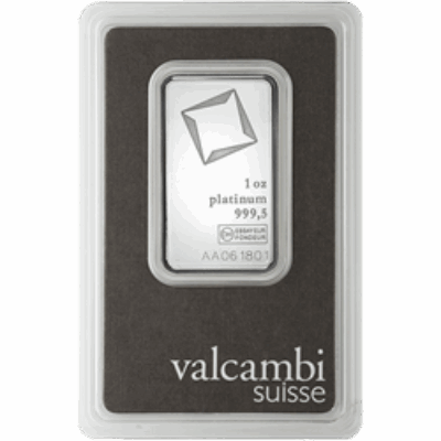 1 OZ PLATINUM BAR VALCAMBI