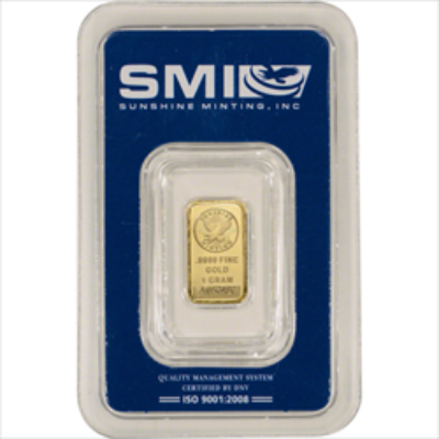 1 GRAM GOLD BAR SUNSHINE