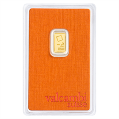 1 gram Valcambi gold bar (minted)