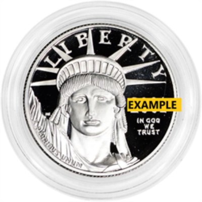 1/2 OZ AMERICAN PLATINUM EAGLE PROOF (CAPSULE ONLY)